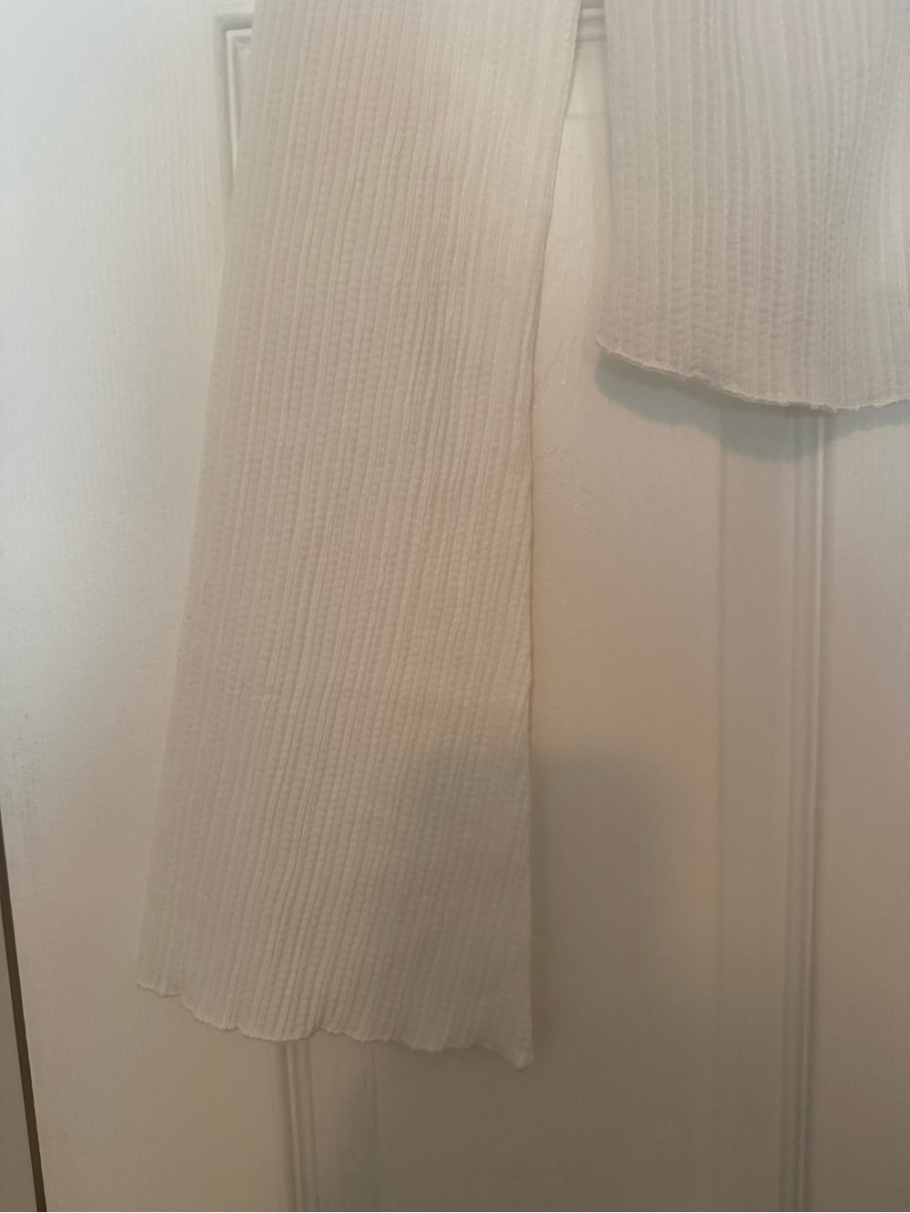 Commense White Ribbed Knit Top / Cardigan Size XS NWT - Picture 2 of 5